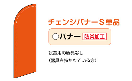 チェンジバナーS単品（防炎）