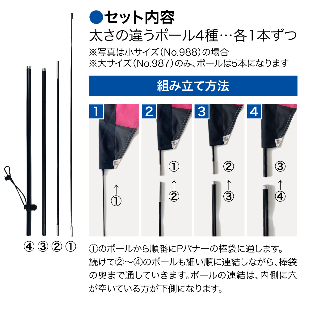 Pバナーの組み立て方